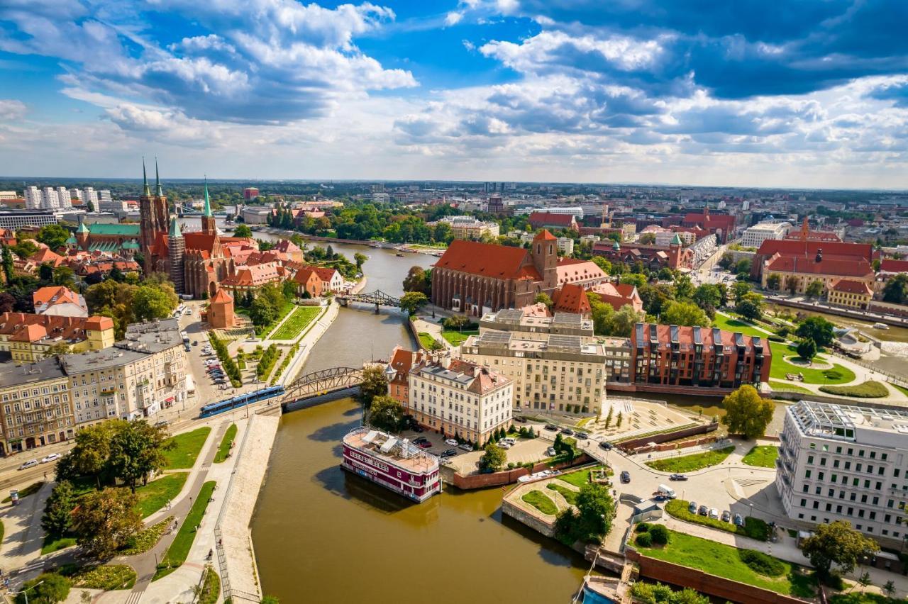Great Polonia River Boat Apartments Вроцлав Екстер'єр фото